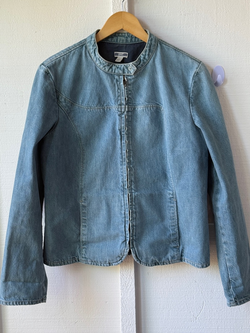 Y2K GAP MOTO Denim Jacket | Size 16 | Excellent Condition